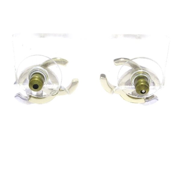 CHANEL Coco - Gold Clear Hardware Rhinestones Earrings 688-080125 - Picture 3 of 6